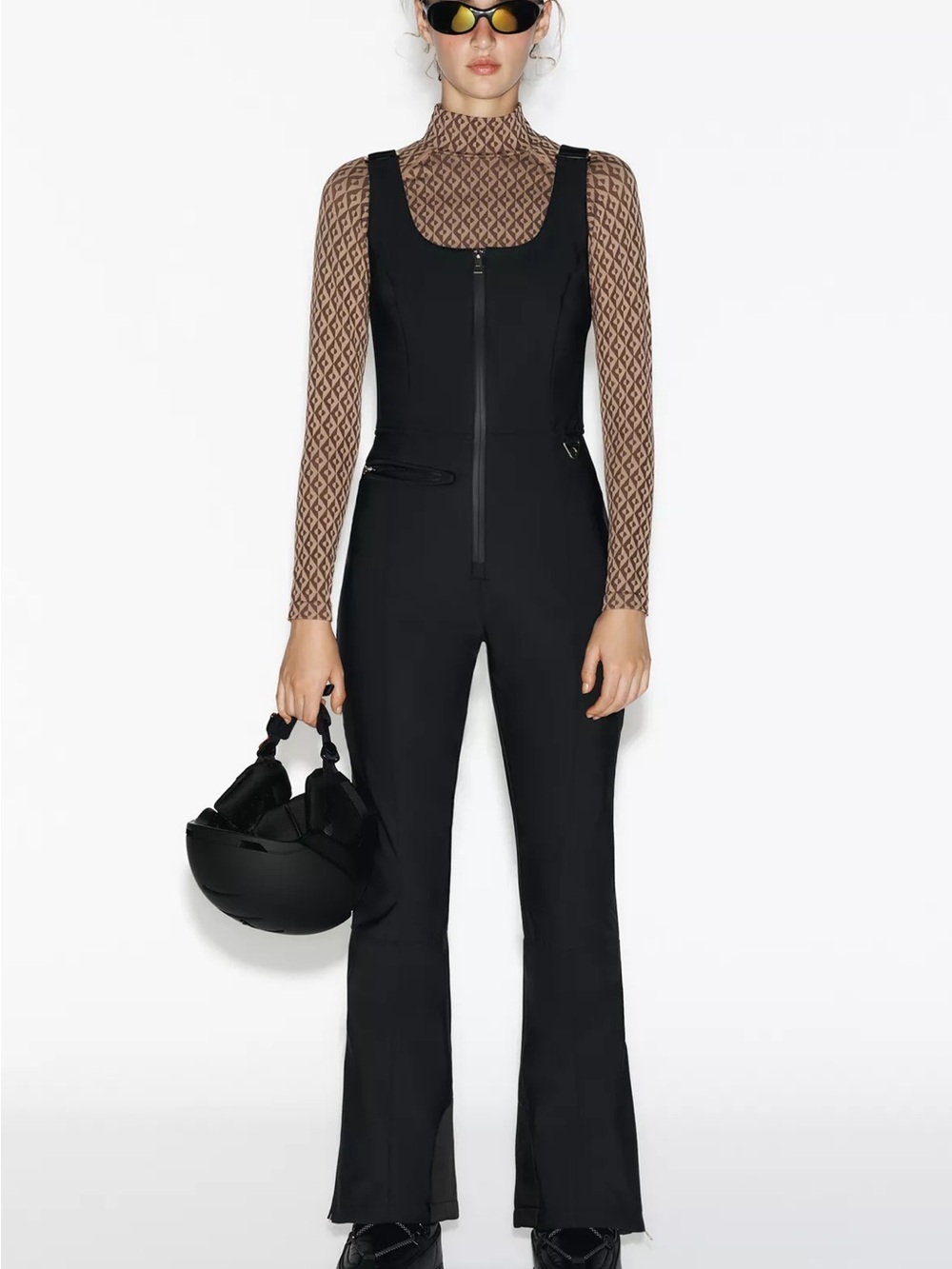 Zara Black Ski collection bib